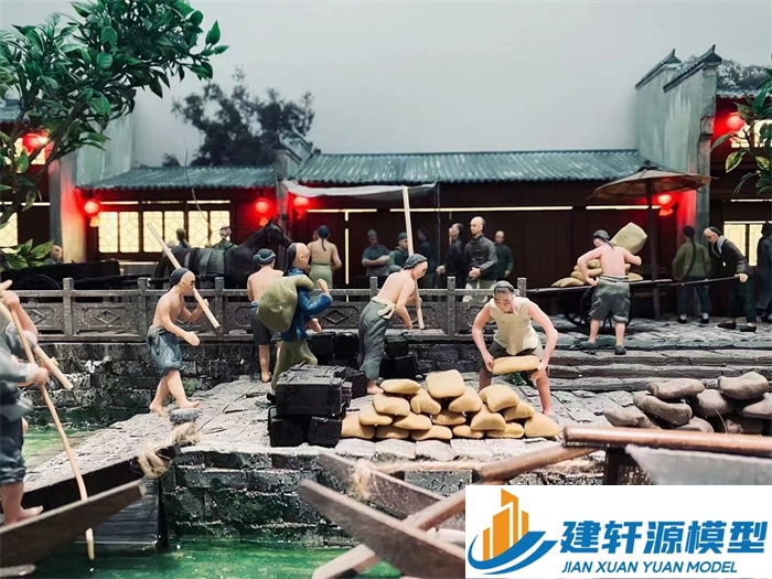 吴旗博物馆江南水乡模型